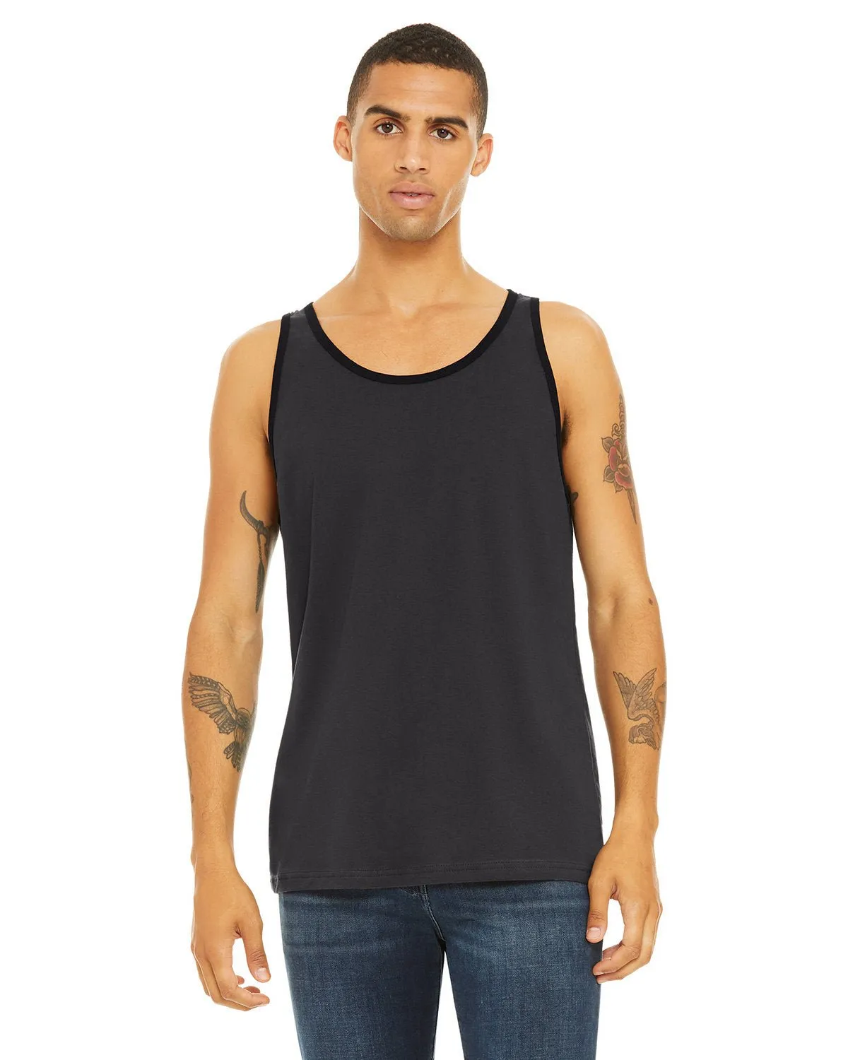 3480-Bella   Canvas-DARK GRY/ BLACK