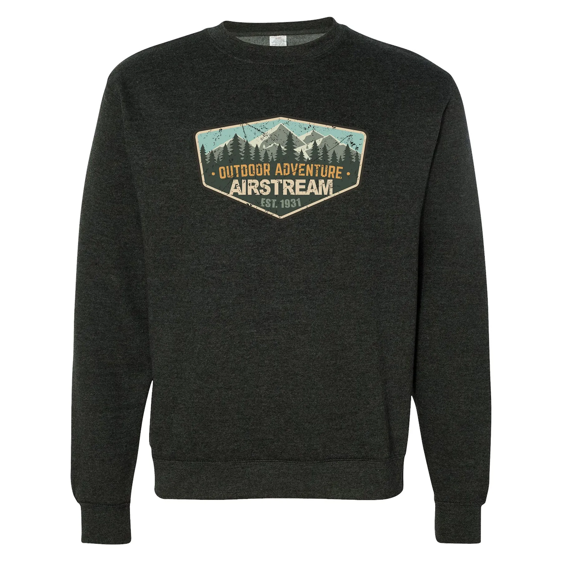 Airstream 1931 Outdoor Adventure Badge Crew Neck Sweatshirt