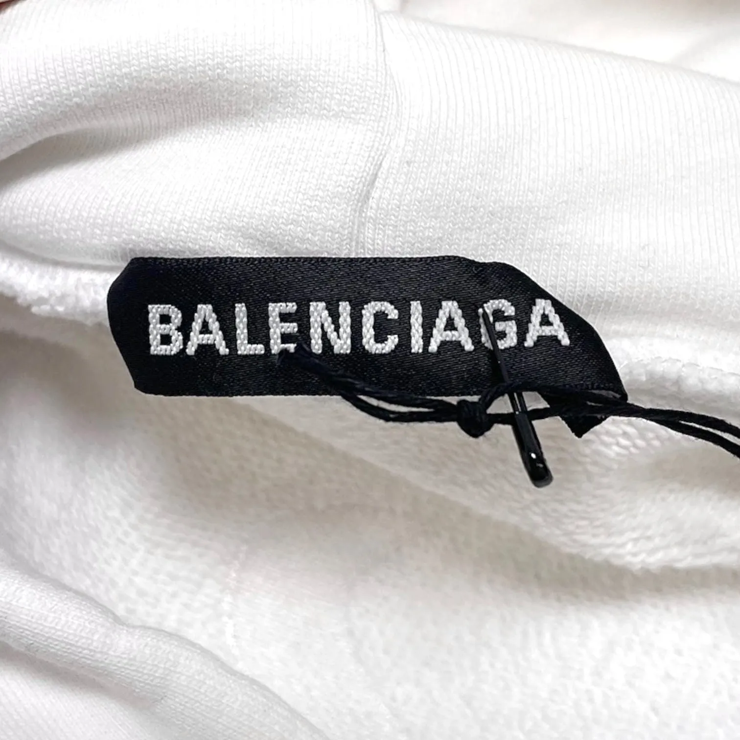 Balenciaga Paris Olympics Embroidery Oversized Hooded Sweatshirt White
