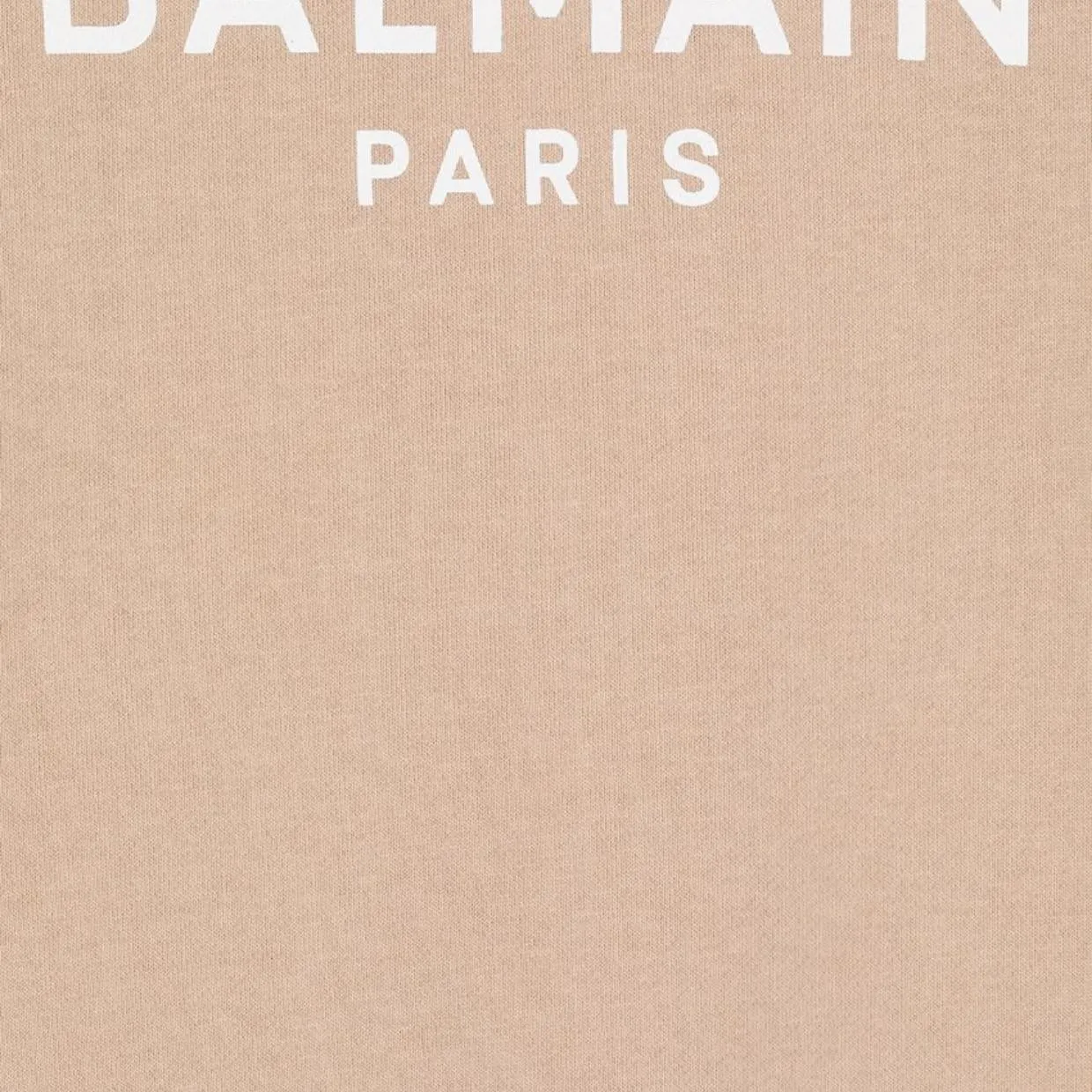 Balmain Kids Beige Logo Sweatshirt