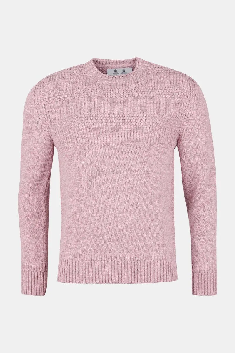 Barbour White Label Amherst Crew Sweatshirt (Pink Cinder)