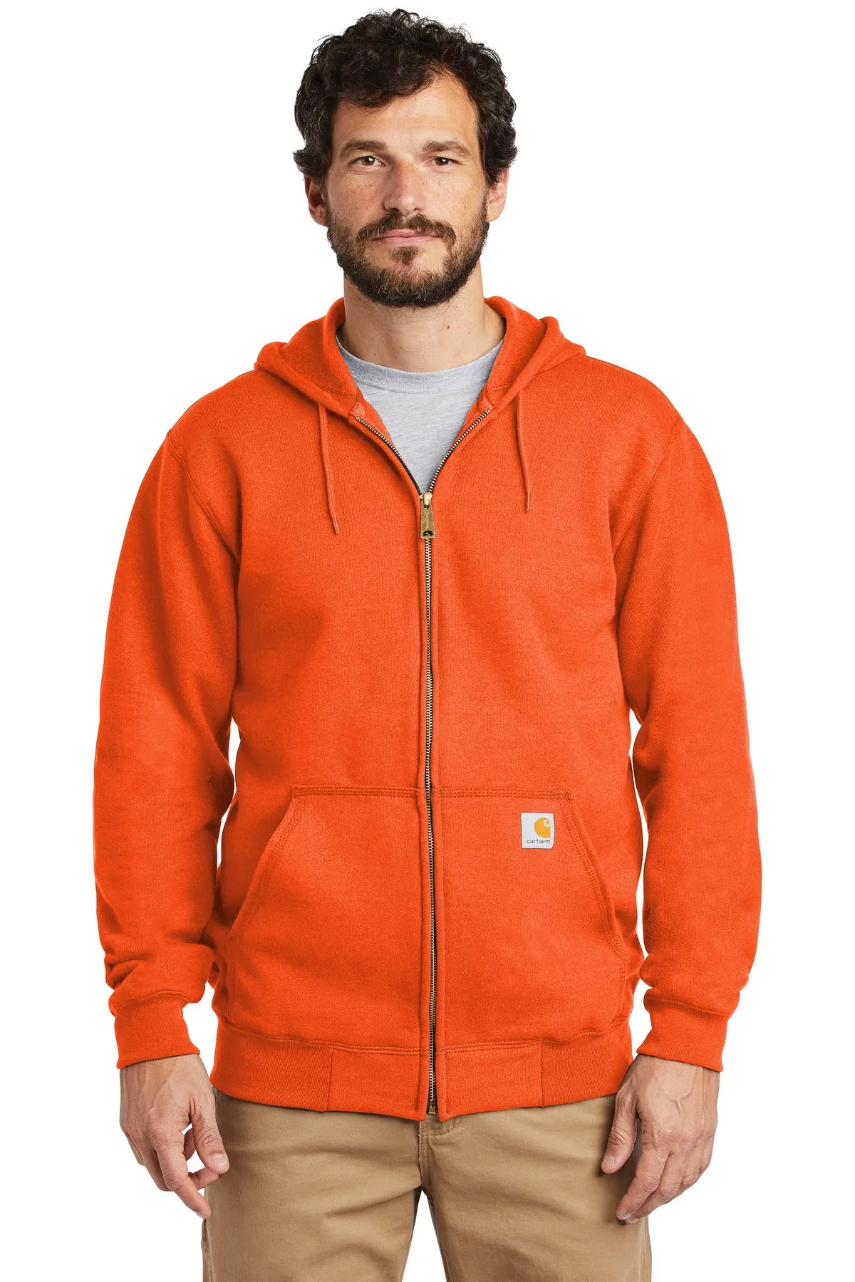 Carhartt Men's Midweight Hooded Zip-Front Sweatshirt CTK122