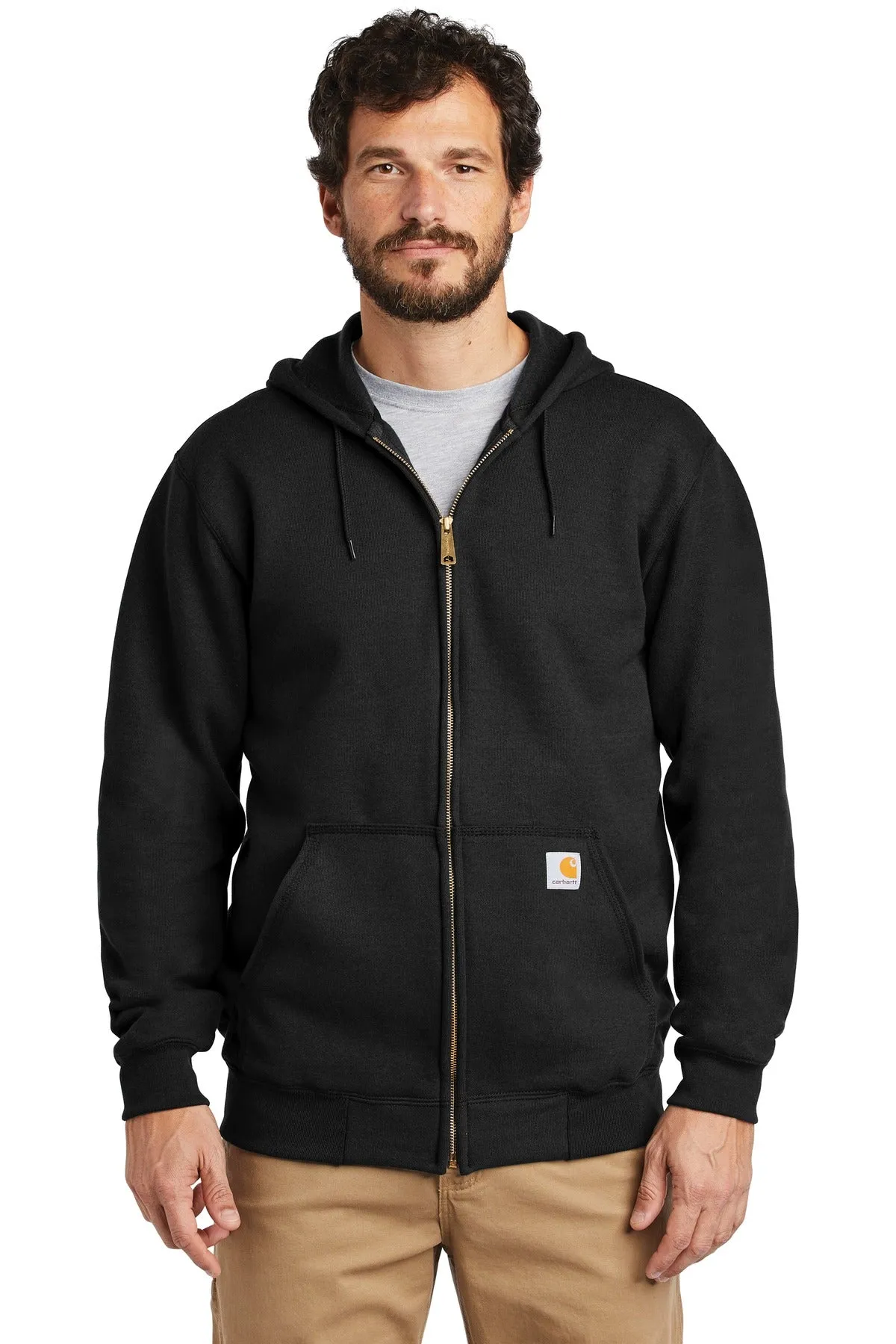 Carhartt Men's Midweight Hooded Zip-Front Sweatshirt CTK122