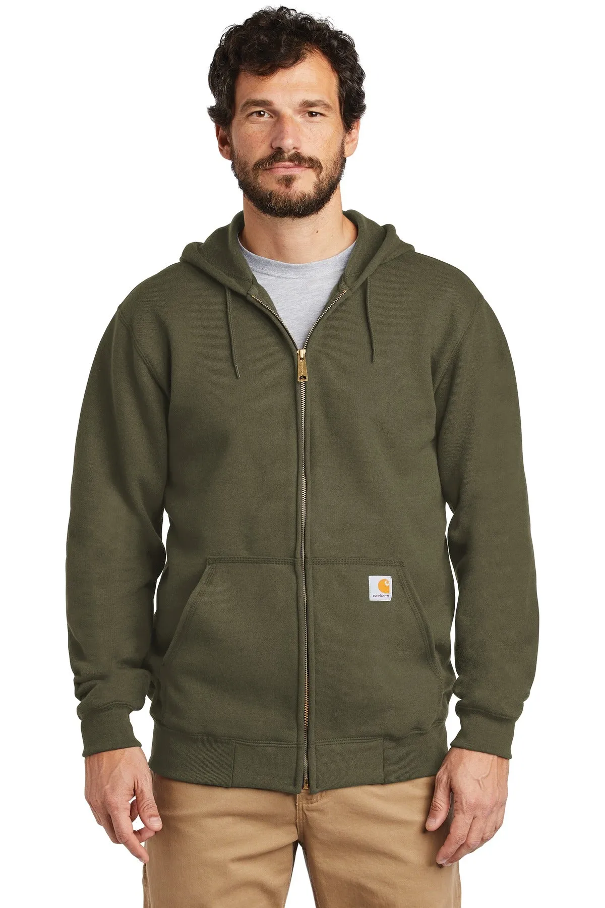 Carhartt Men's Midweight Hooded Zip-Front Sweatshirt CTK122