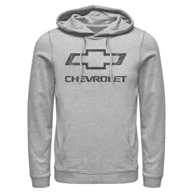 Chevy Bowtie Distressed Logo Men's Hooded Sweatshirt / Hoodie