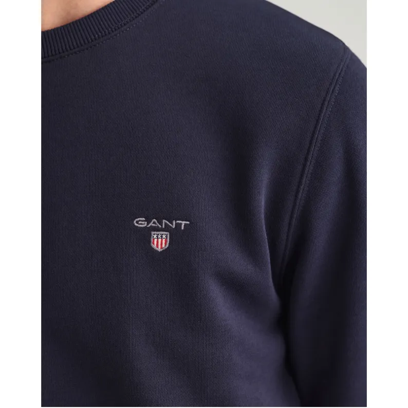GANT Original Crew Neck Sweatshirt 2046072 Evening Blue