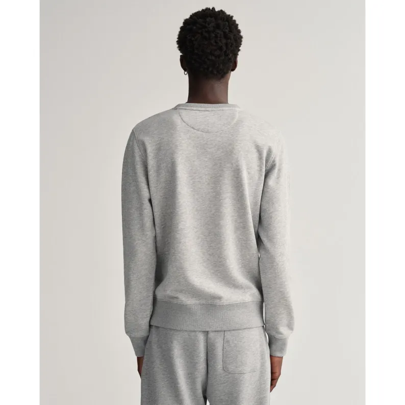 GANT Original Crew Neck Sweatshirt 2046072 GREY MELANGE