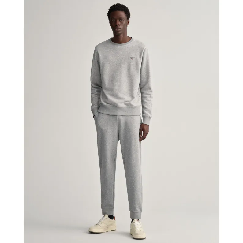 GANT Original Crew Neck Sweatshirt 2046072 GREY MELANGE