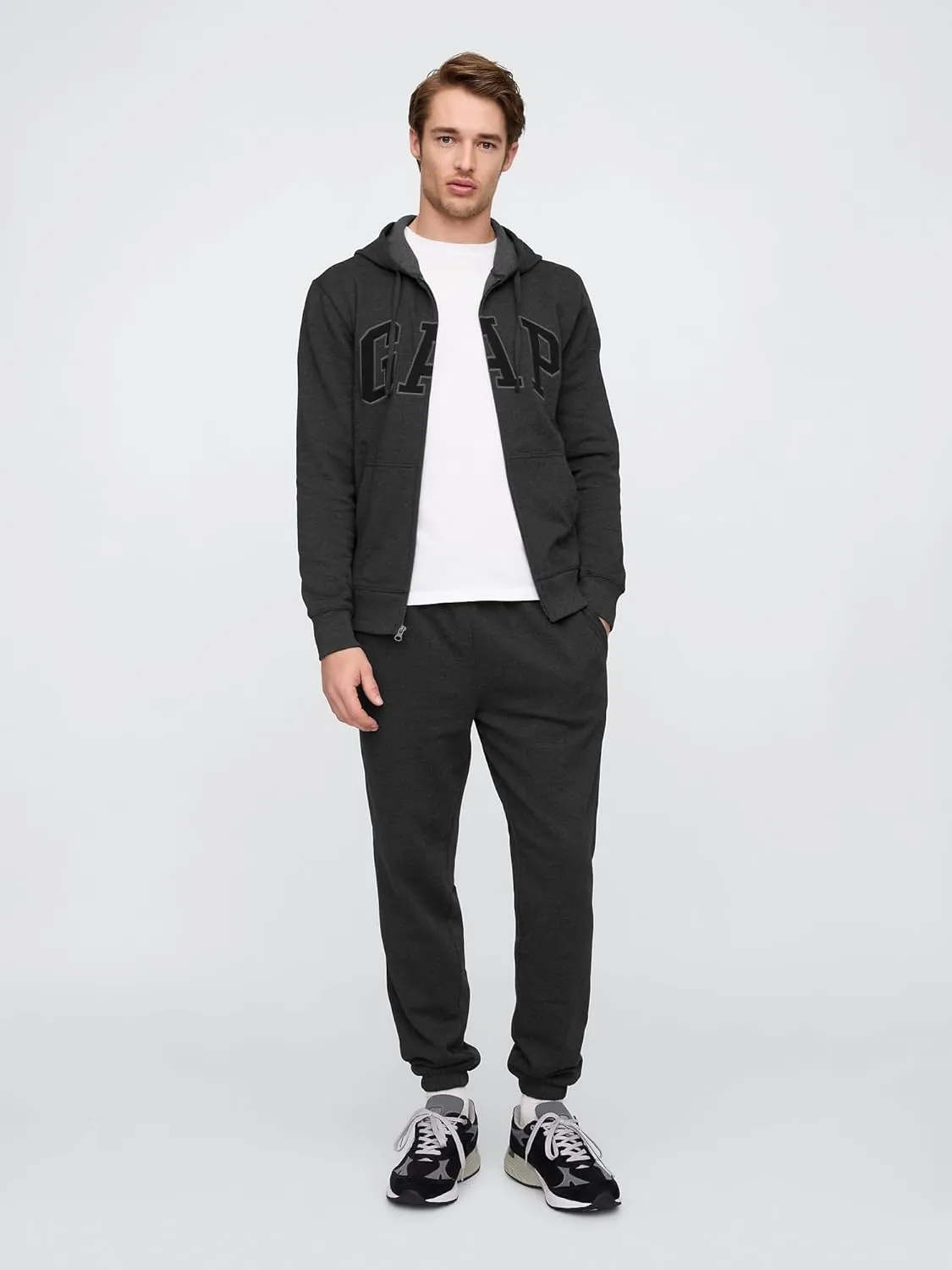 GAP Logo Heritage Hoodie Hooded Full Zip Sweatshirt