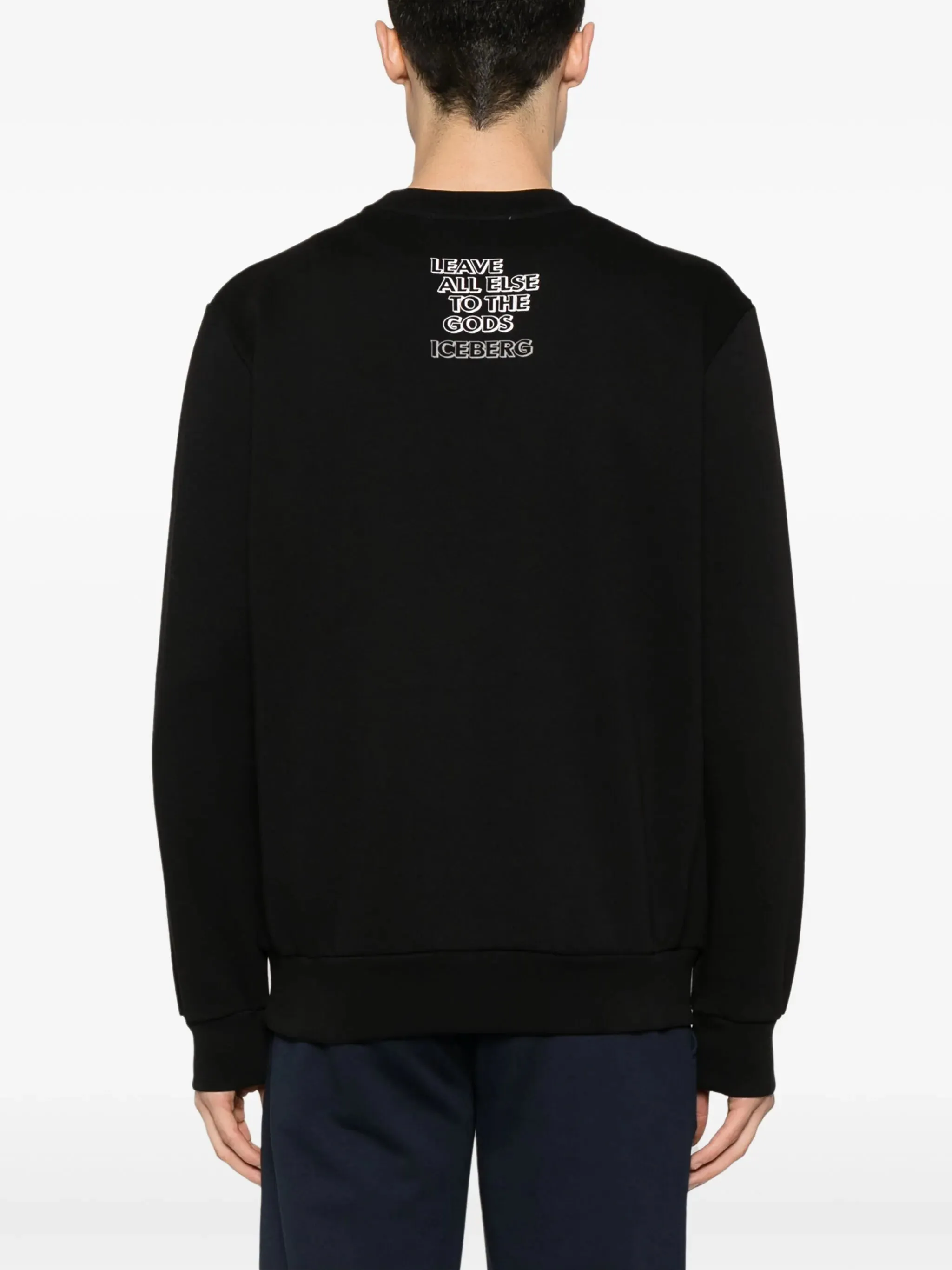 Gods Print Sweatshirt (Black) - I24E01363179000