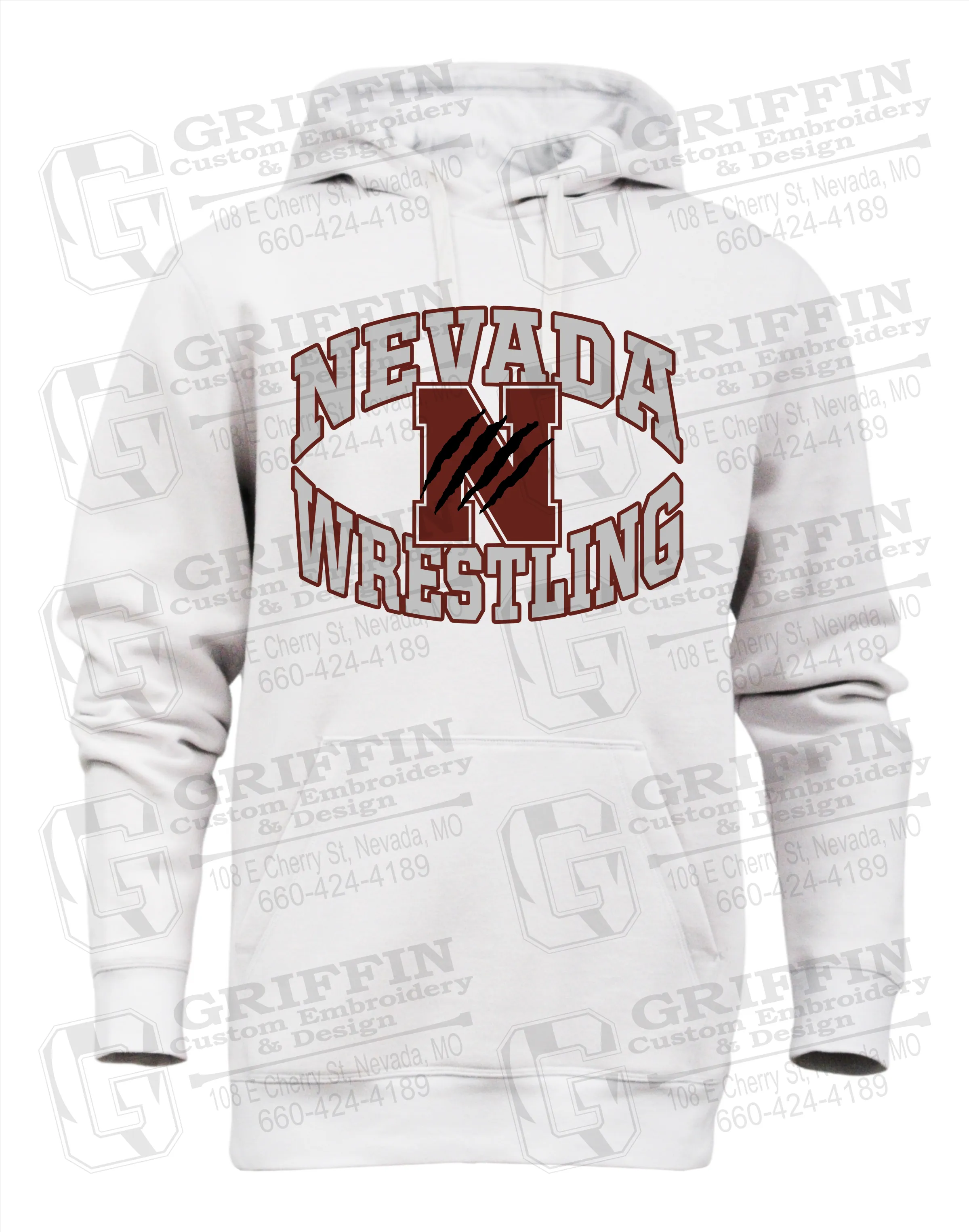 Heavyweight Fleece Hoodie - Wrestling - Nevada Tigers 23-H