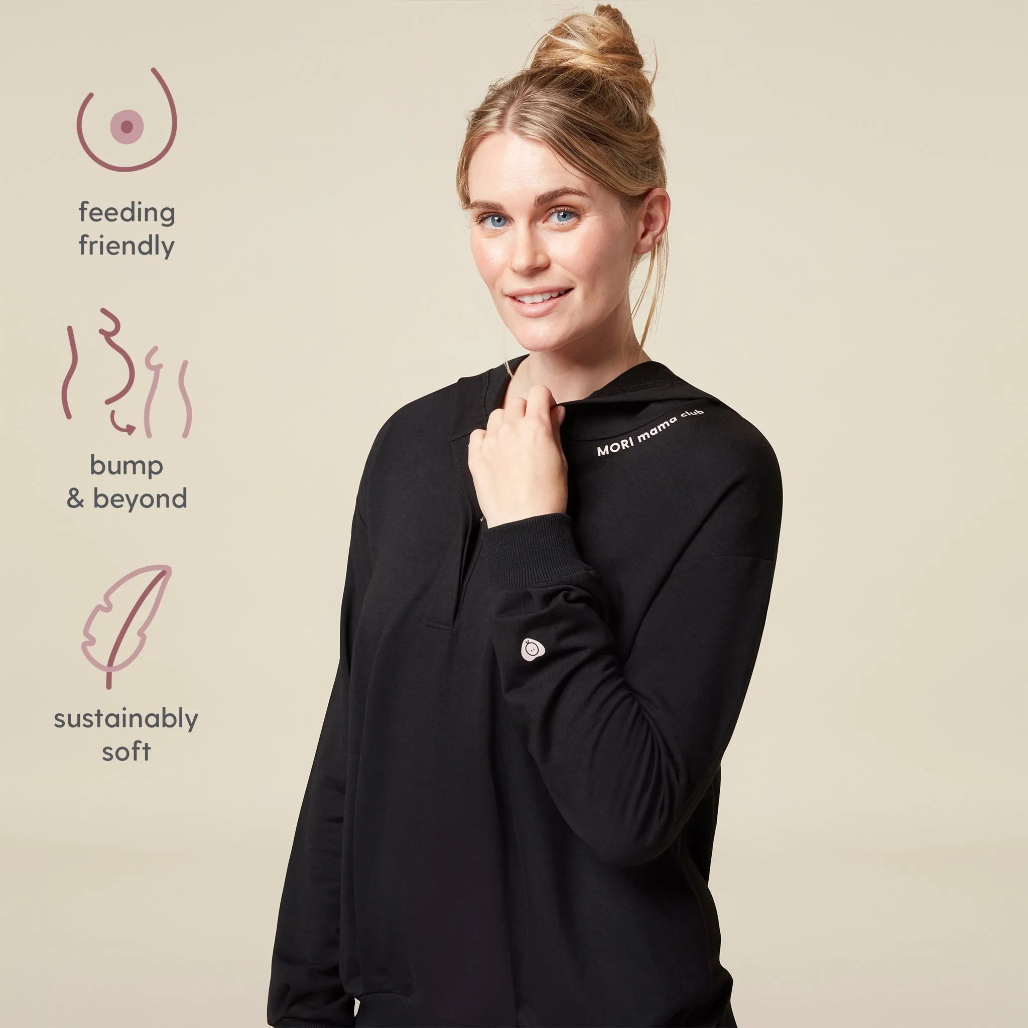 Maternity & Nursing Hooded Sweatshirt