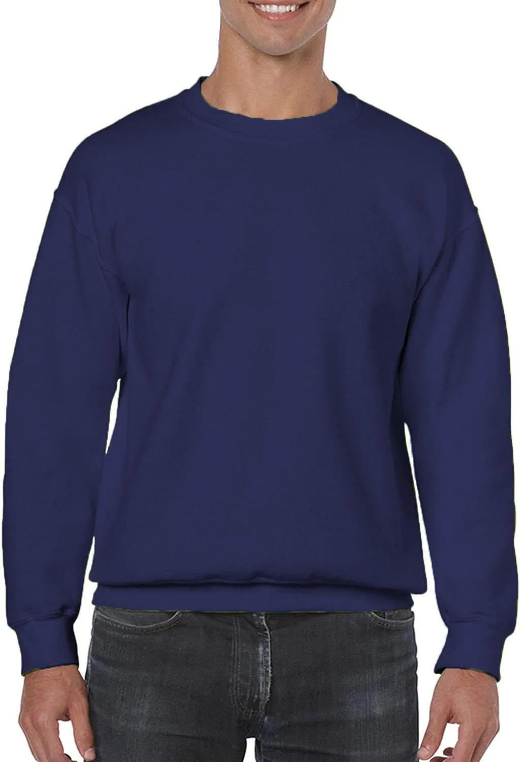 Mens Plain Pullover Sweatshirt