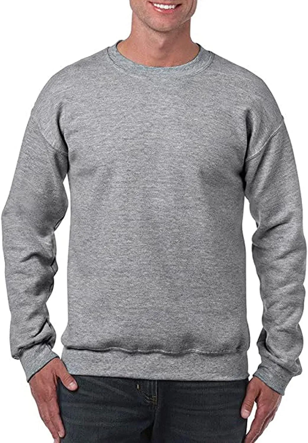Mens Plain Pullover Sweatshirt