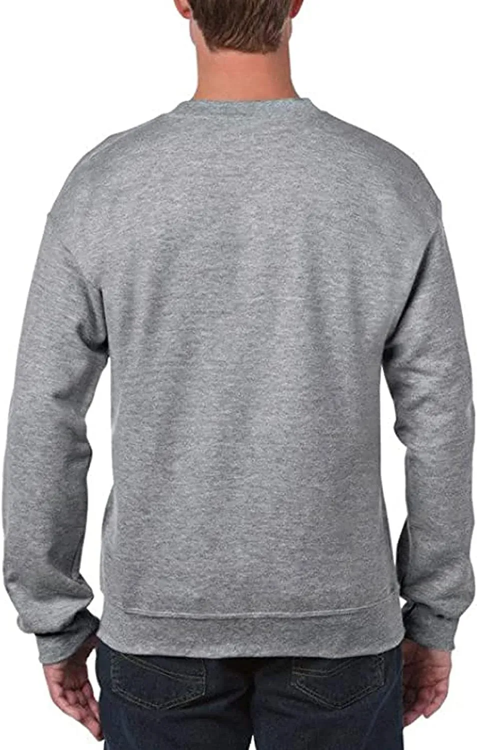 Mens Plain Pullover Sweatshirt
