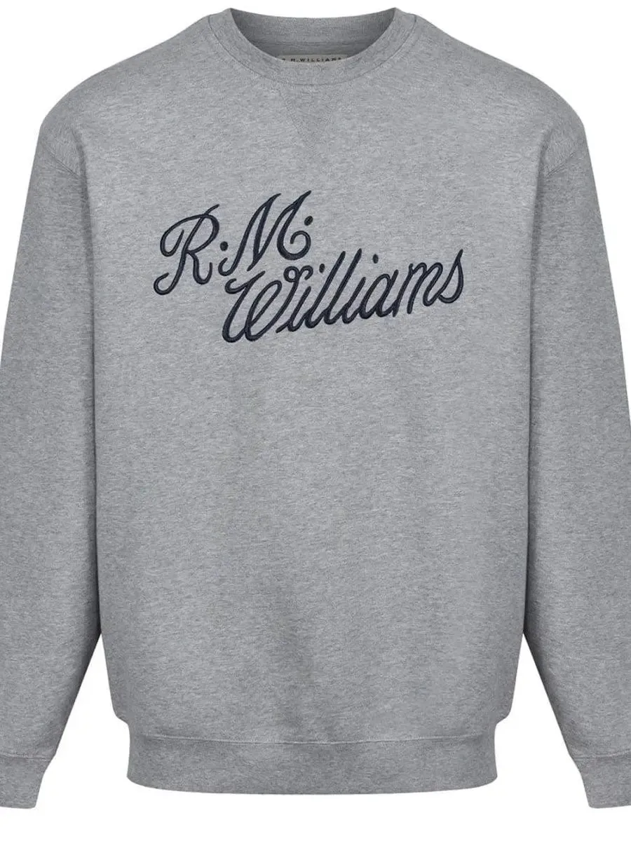 RM WILLIAMS Script Crew Neck Jumper - Men's - Grey