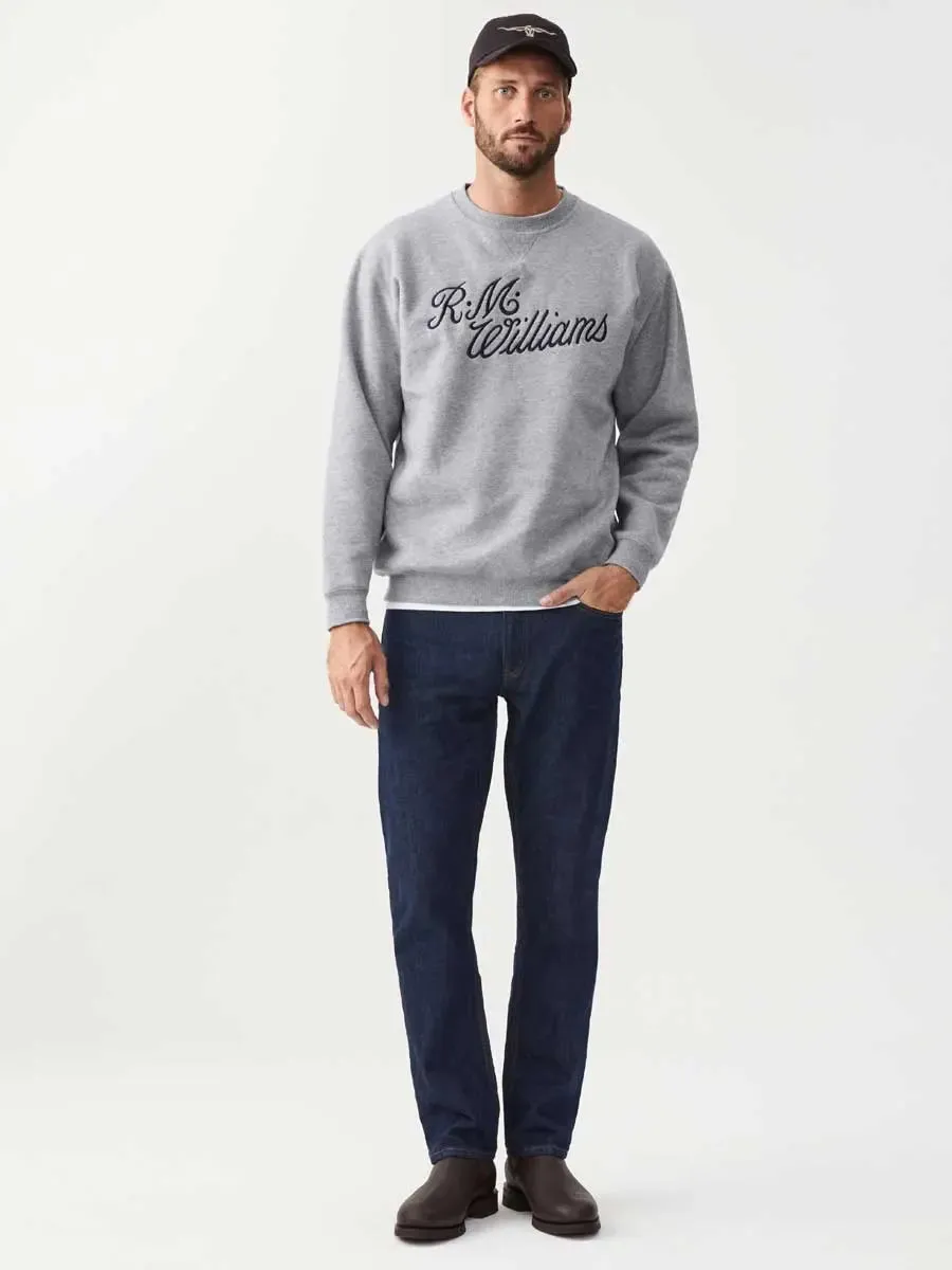 RM WILLIAMS Script Crew Neck Jumper - Men's - Grey