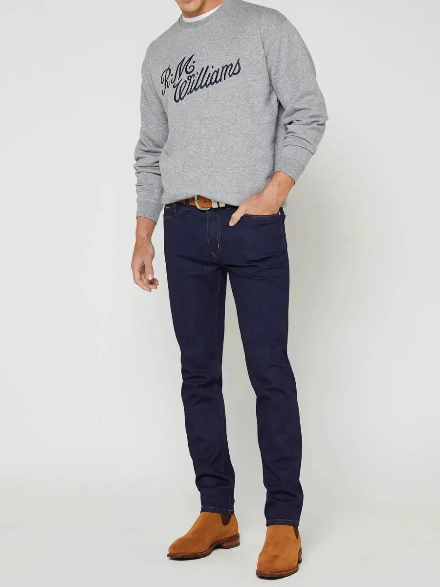 RM WILLIAMS Script Crew Neck Jumper - Men's - Grey