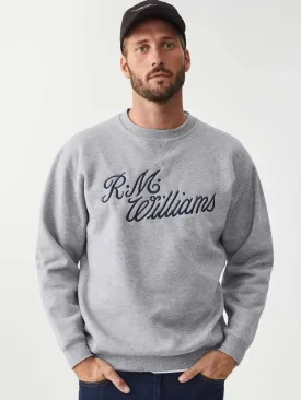 RM WILLIAMS Script Crew Neck Jumper - Men's - Grey
