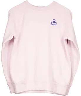 Étoile Isabel Marant Pink Logo Sweatshirt UK 12